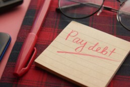 A sticky note with 